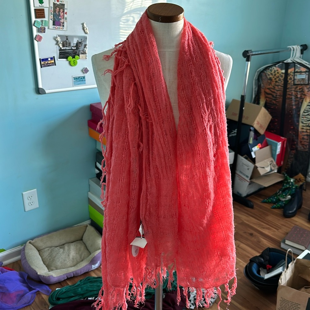 Pink scarf